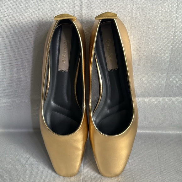 FRANCO SARTO L VANA GOLD SY VANA BALLET FLAT WOMEN SIZE 9 1/2 SHOES. BRAND NEW. - Picture 2 of 9